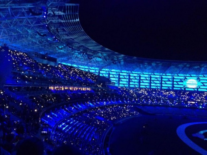 Yerli məşhurlar İslam Həmrəylik Oyunlarının açılışına axın etdi - fotolar+video