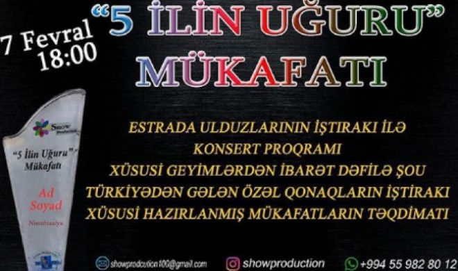 Bakıda “5 ilin uğuru mükafatı” verildi - “Azərbaycan gözəli” seçildi - reportaj 