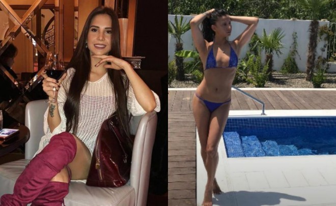 Azərbaycanlı model çimərlik geyimində 