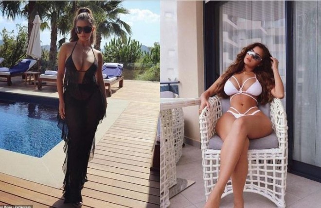 Model Demi Rouzun bikinili fotoları