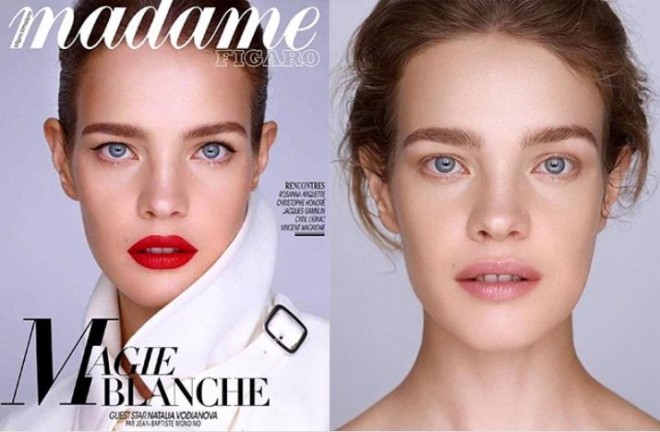 Supermodelin makiyajsız fotosessiyası 